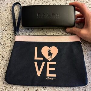 New Ralph Lauren wristlet bag w/ free case